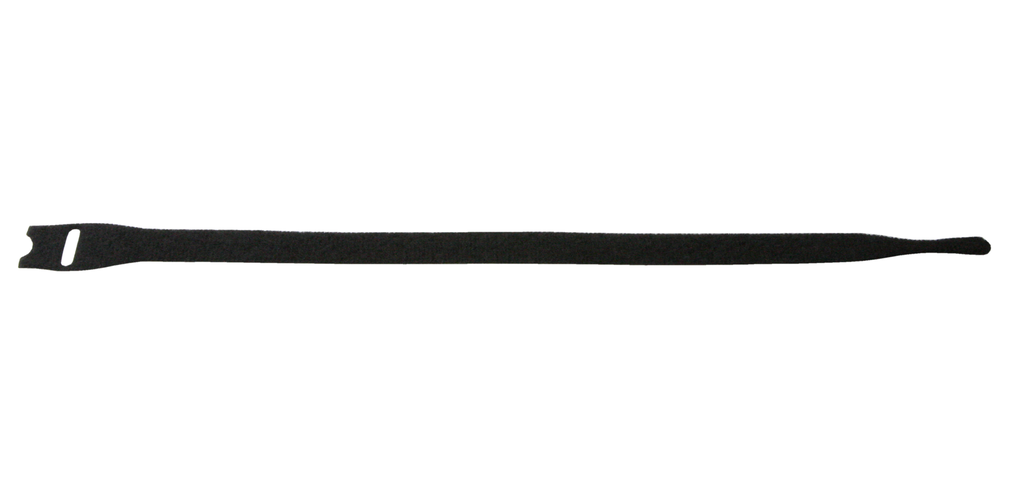 Cordial Velcro-panta, 25x250 mm, 10 Units, musta