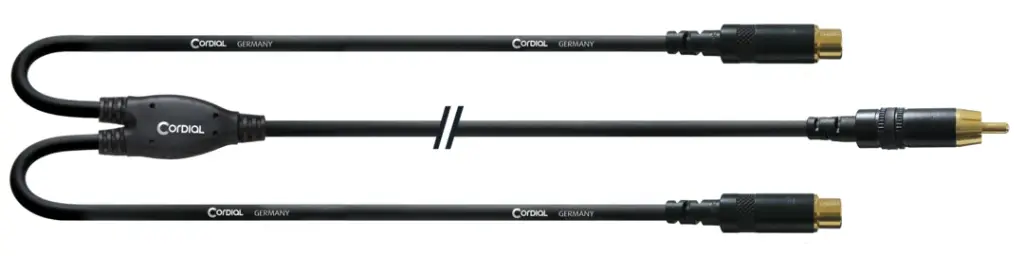 Cordial CFY0.3CEE RCA-uros/2 x RCA-naaras Y-kaapeli 30 cm