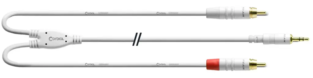 Cordial 3.5mm stereoplugi/2 x RCA-uros Y-kaapeli 6 m