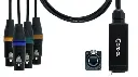 Cordial CDX FN 5 QUAD-DMX etherCON / 4 x DMX 5 adapterikaapeli 0,7 m