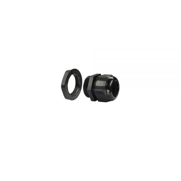 M20 holkkitiiviste+mutteri, musta (4-12,5 mm)
