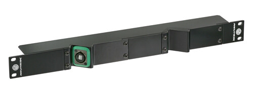 Neutrik moduulikehys 19"/1U 2 moduulille vaakaan