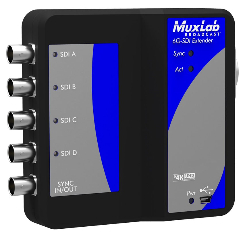 MuxLab 6G-SDI Extender Over UTP
