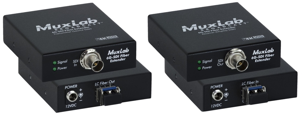 MuxLab 6G-SDI Fiber Extender Kit, SM