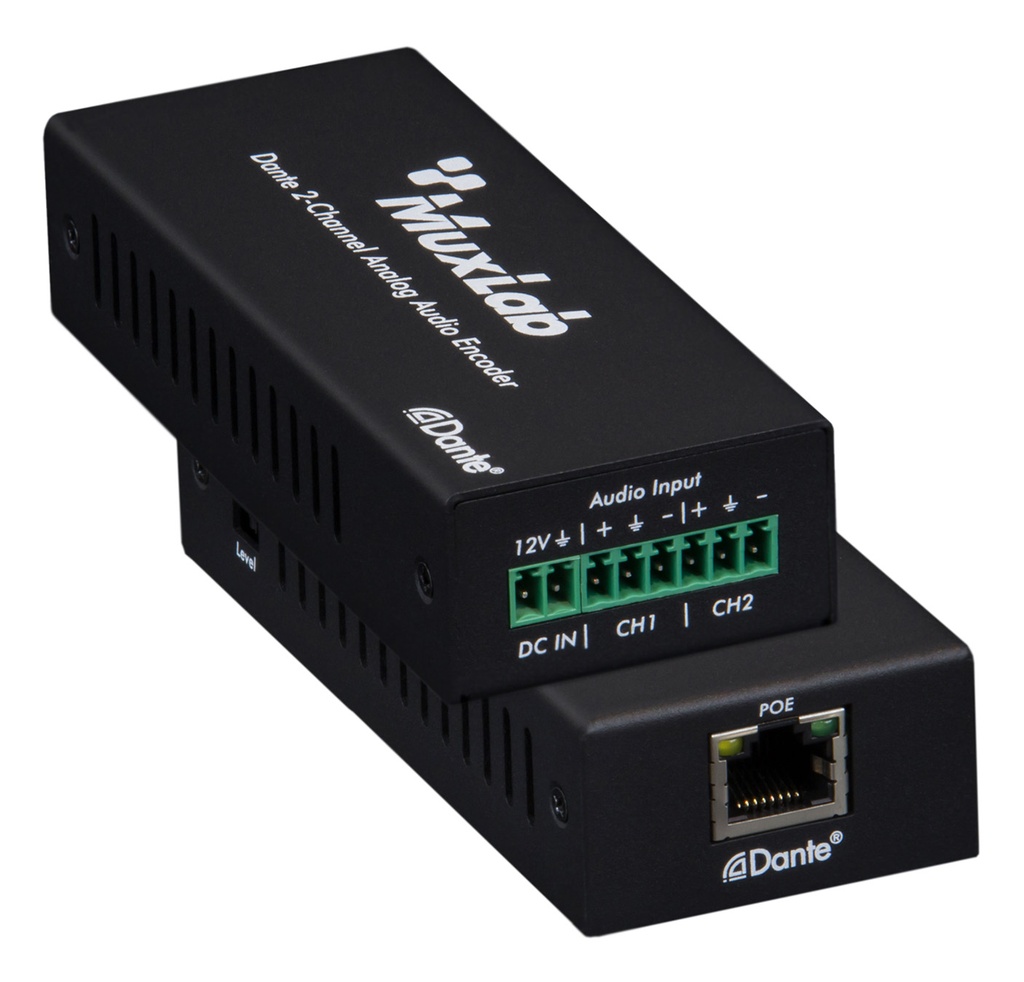 MuxLab 500551 Dante 2-kan. Audio Encoder