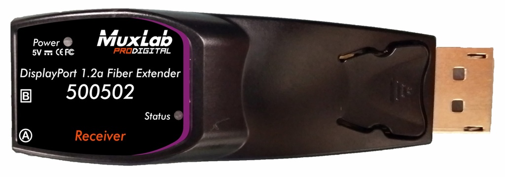 MuxLab DisplayPort 1.2a Fiber Extender Kit