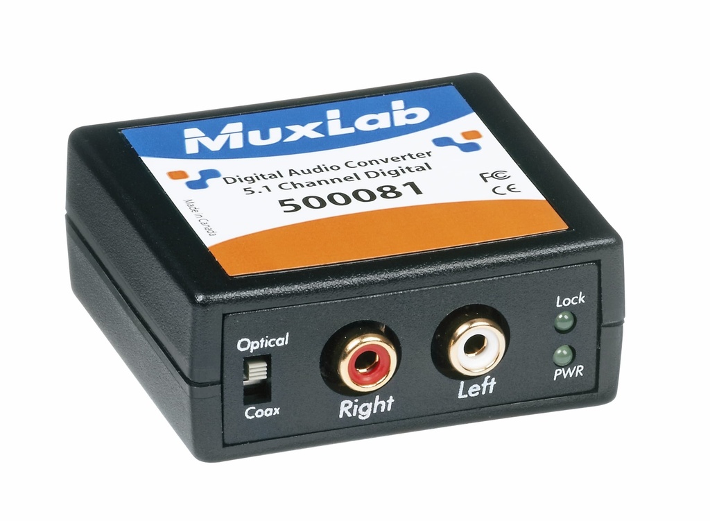 MuxLab 500081 Dolby Digital DA-muunnin (DAC)