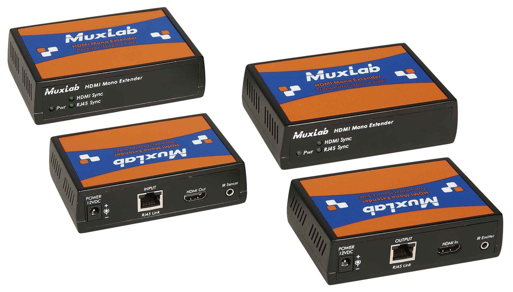 MuxLab 500450 HDMI Extender Kit Plus, HDBT, UHD-4K