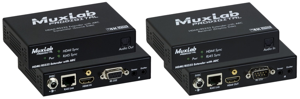 MuxLab 500458-ARC HDMI Extender Kit with ARC, HDBT, 4K