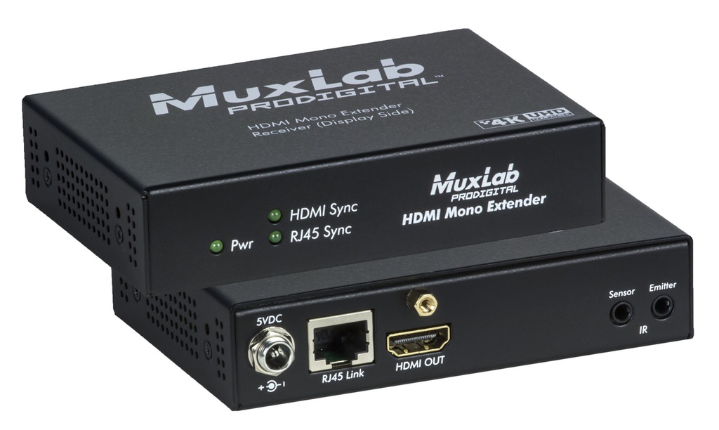 MuxLab HDMI Receiver, HDBT, UHD-4K