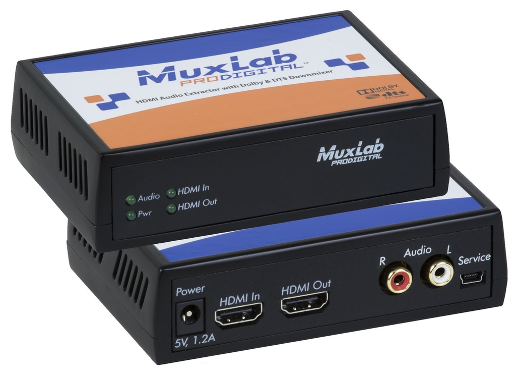 MuxLab 500439 HDMI audio erotin, 4K60