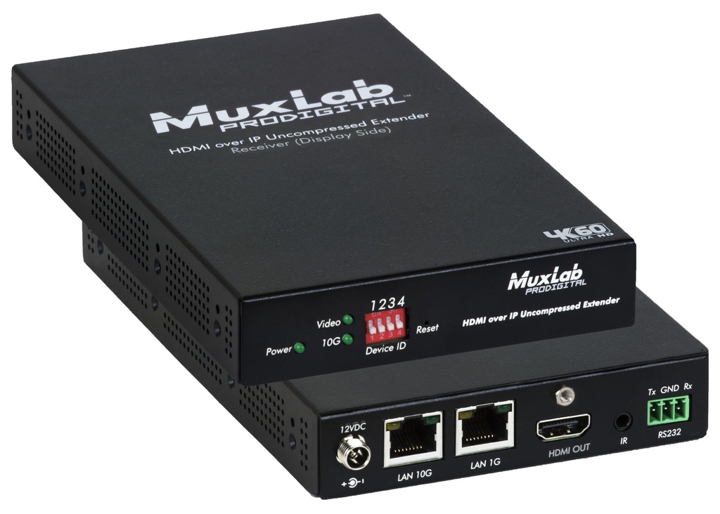 MuxLab HDMI over IP Uncompressed Receiver, 4K