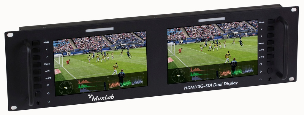 MuxLab HDMI/3G-SDI Dual Display, 4K/30