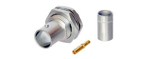 Neutrik BNC-paneelinaaras, crimp, (L-4CFB, 1505A)