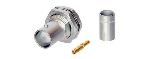 Neutrik BNC-paneelinaaras, crimp, (Tellu13, RG6)