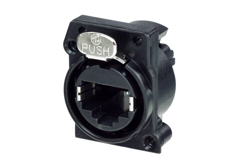 Neutrik Cat5e (RJ45) runko, vaaka, A-aukko (PCB)