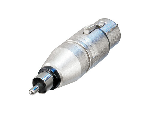 Neutrik NA2FPMM adapteri XLR-3F / RCA-M