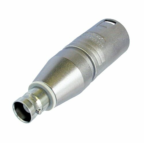 Neutrik NA2MBNC adapteri XLR-3M / BNC-F