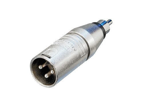 Neutrik NA2MPMM adapteri XLR-3M / RCA-M