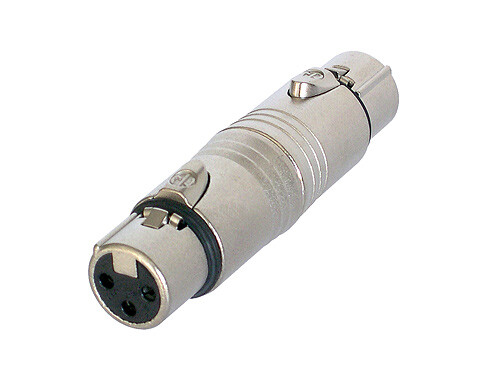 Neutrik NA3FF adapteri XLR-3F / XLR-3F