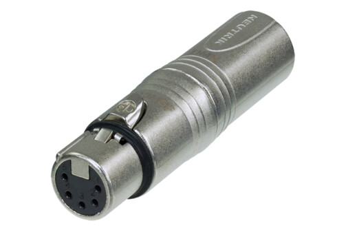 Neutrik NA3M5F DMX-adapteri XLR-3M / XLR-5F