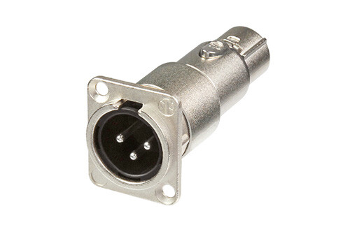 Neutrik NA3MDF läpivientiadapteri XLR-M/XLR-F