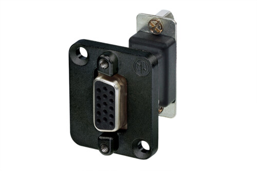 Neutrik NADB15FF-B VGA läpivientiliitin