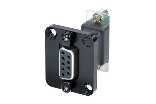 Neutrik NADB9FF-B RS232 läpivientiliitin
