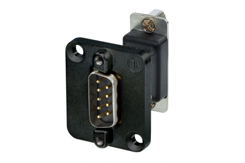 Neutrik NADB9MF-B RS232 läpivientiliitin