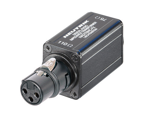 Neutrik NADITBNC-FX imp.muunnin 110ohm/75ohm