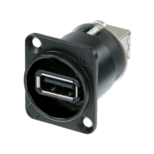Neutrik NAUSB-W-B USB 2.0 läpivientiliitin