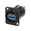 Neutrik NAUSB3-B USB 3.0 läpivientiliitin