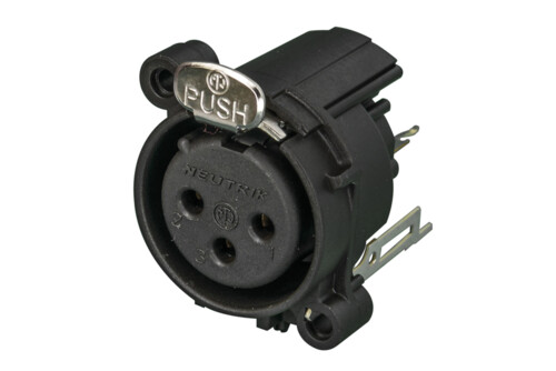 Neutrik NC3FAV2 XLR-runkonaaras piirikortille