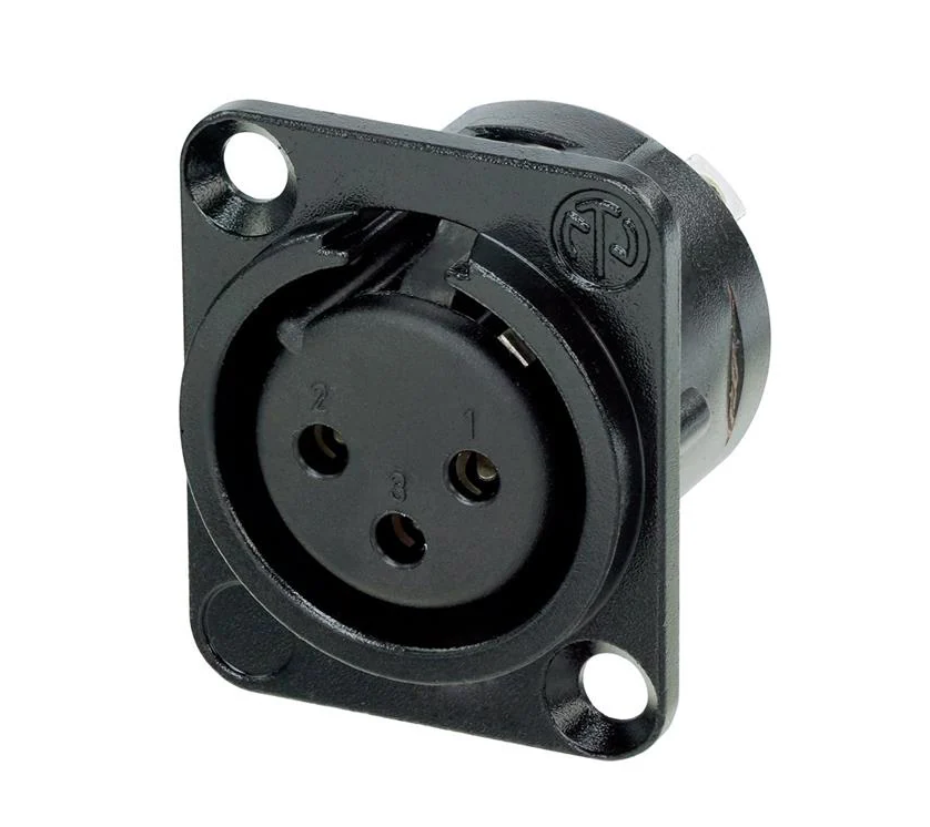 Neutrik NC3FD-LX-BAG-0 XLR-runkonaaras, lukoton