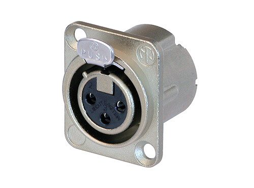 Neutrik NC3FD-LX-HA XLR-chassis female, crimp