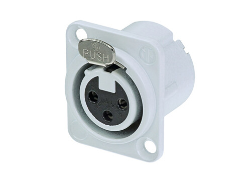 Neutrik NC3FD-LX-WT XLR-runkonaaras