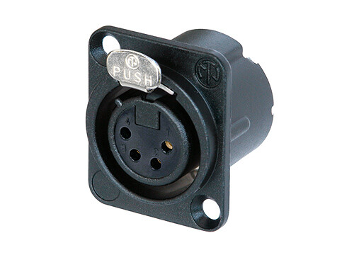 Neutrik NC4FD-LX-B XLR-runkonaaras