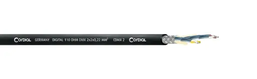 [CDMX2/500] Cordial CDMX 2 DMX-kaapeli, 2x2x0,22mm², 500 m kela