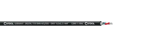 [CDMX1FRNC/500] Cordial DMX/FRNC-kaapeli, 1x2x0,22mm², Ø4,6mm, 500m