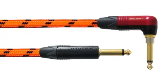[BLACKLIGHTEDITON6PR-O-SILENT] Cordial Instrumenttikaapeli, 6 m, kulma silentPLUG