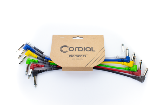 [EIPACK2] Cordial Pedaalikaapelit, 30 cm, 6 Units värilajitelma