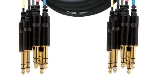 [CML8-0VV5C] Cordial 6,3 mm/6,3 mm stereoviuhka 8-kanavainen, 5 m