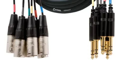 [CML8-0MV5C] Cordial XLR M/stereoplugiviuhka 8-kanavainen, 5 m