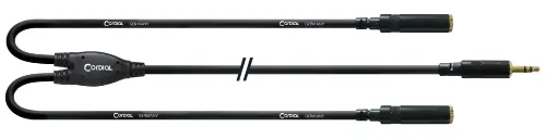[CFY0,3WYY] Cordial CFY0.3WYY 3,5 mm stereoplugi/2 x 3,5 mm stereojakki Y-kaapeli 30 cm