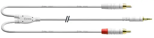 [CFY6WCC-SNOW] Cordial CFY WCC-SNOW 3,5 mm stereoplugi/2 x RCA-uros Y-kaapeli 6 m