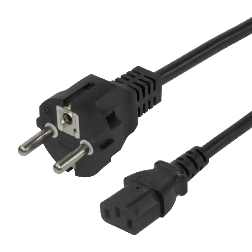 [KJ10] Kojejohto 10m musta, suora/suora, 3x1mm²