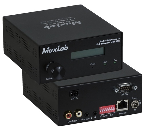 [500755-AMP-TX] MuxLab Audio AMP over IP Extender, TX