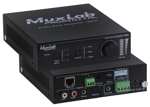 [500217] MuxLab 500217 Audio Zone Amplifier 100W