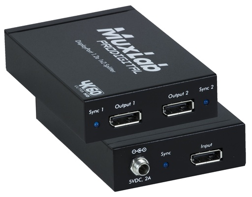 [500505] MuxLab DisplayPort 1.2a 1x2 jakaja, SST
