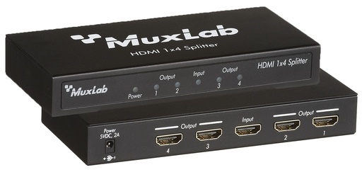 [500421] MuxLab 500421 HDMI 1x4 jakaja, UHD-4K